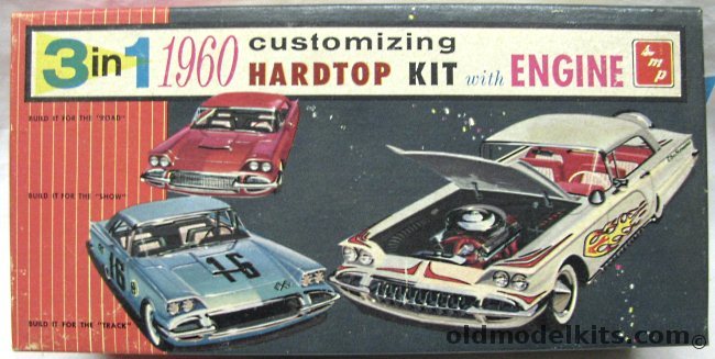 SMP 1/25 1960 Corvette 3 in 1 - Customizing Hardtop Kit, 7860-149 plastic model kit